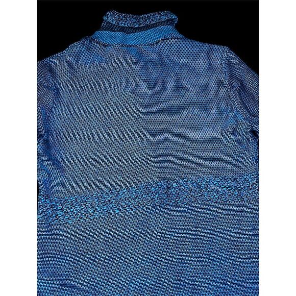 NIC+ZOE Women's L Blue Geometric Long Sleeve Button-Up Jacket - Picture 8 of 8